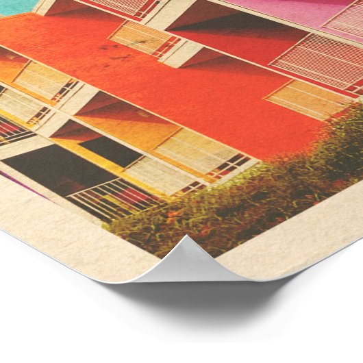 Poster Hôtel vintage Palm Spring (Coin)