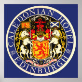 Poster Hôtel Vintage voyage Caledonian Edinburgh Scotland (Devant)