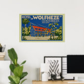 POSTER HÔTEL WOLFHEZE OOSTERBEEK HOLLAND (Bureau à domicile)