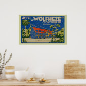 POSTER HÔTEL WOLFHEZE OOSTERBEEK HOLLAND (Cuisine)