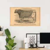 Poster Hotspur, Premier prix Bull à Utica, 1863 (Bureau à domicile)