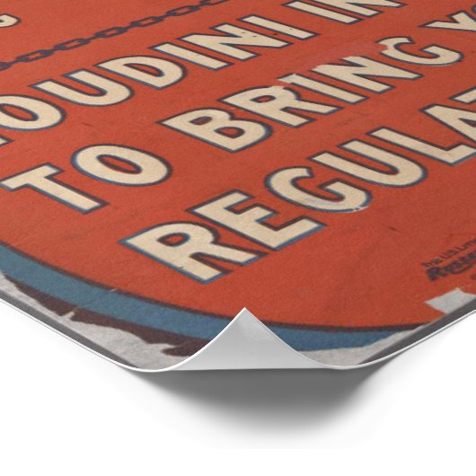 Poster Houdini excitant (Coin)