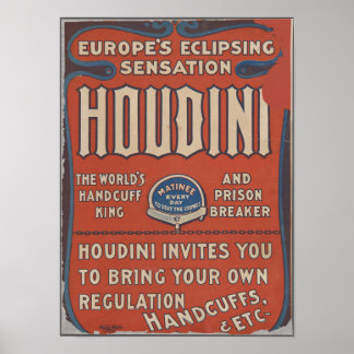 Poster Houdini excitant