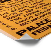 Poster Houdini, Théâtre rétro "Revue magique" (Coin)