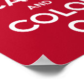 Poster houdt kalm en kleur aan (Hoek)