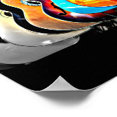 Poster-houdt van de Kunst-Guitaars 2 Poster (Hoek)