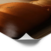 Poster hound afghan Chiot Automne Citrouille de plaisir (Coin)