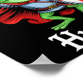 Poster Hourra Chevalier Grenouille Citation Drôle d'Épée (Coin)