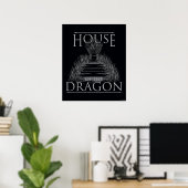 Poster HOUSE of the Dragon | Iron Throne Graphic (Bureau à domicile)