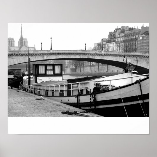Poster Houseboat on the Seine (Devant)