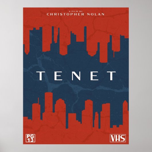 Poster Housse VHS rétro TENET (Devant)