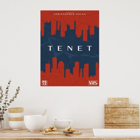 Poster Housse VHS rétro TENET (Cuisine)