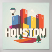 Poster Houston | Cityscape Design (Devant)