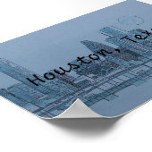 Poster houston Texas (Coin)