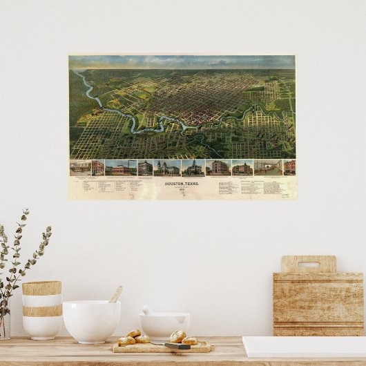 Poster Houston, Texas (Cuisine)