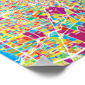 Poster Houston, Texas | Carte Neon (Coin)