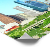 Poster Houston Texas Downtown Vintage (Coin)