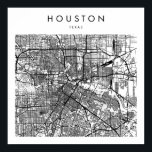 Poster Houston Texas Minimal Modern Street Map<br><div class="desc">Houston Texas Minimal Modern Street Map</div>