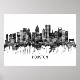 Poster Houston Texas Skyline