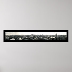 Poster Houston Texas Skyline Photo 1909