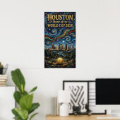 Poster  Houston World Cup 2026 Night Reflection Soccer (Bureau à domicile)