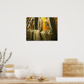 Poster - Houten kappers met carved (Keuken)