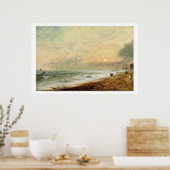 Poster Hove Beach, c.1824 (huile sur papier sur panneau) (Cuisine)