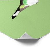 Poster Hovering Jacobin Hummingbird - transparent. (Coin)