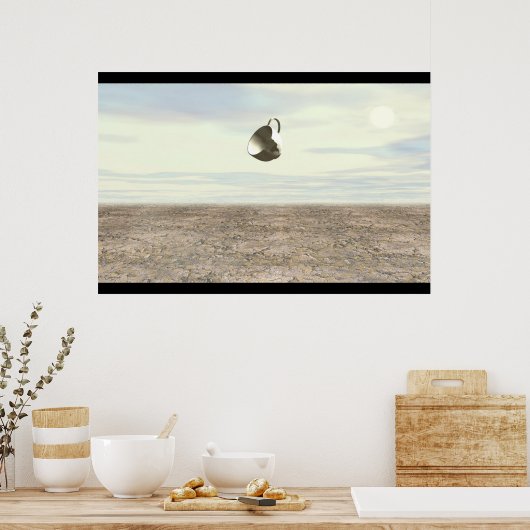 Poster Hovering Teacup cassé (Cuisine)