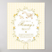 Poster How big is mommys belly Silly Goose gender neutral (Devant)