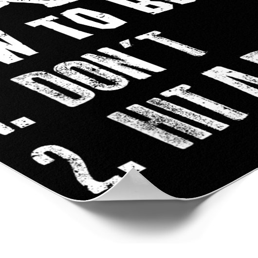 Poster How To Bunt Don't Hit A Dinger Funny Baseball  (Coin)