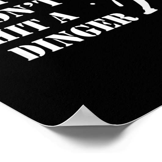 Poster How To Bunt Don't Hit A Dinger Funny Baseball Soft (Coin)