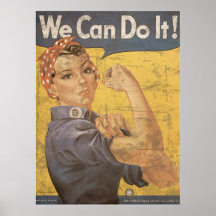 Poster Howard Miller Nous pouvons le faire Rosie Riveter