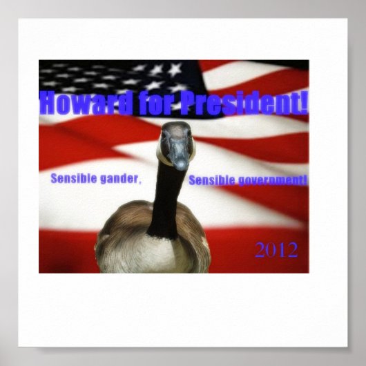 Poster Howard pour le président 2012 (Devant)
