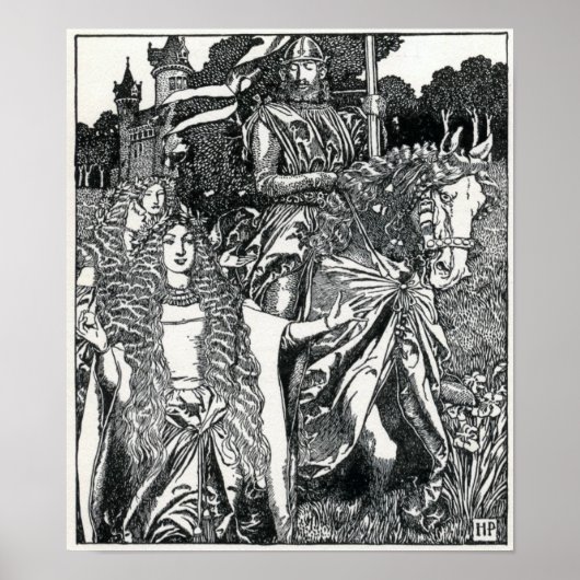 Poster Howard Pyles "King Arthur" (Devant)