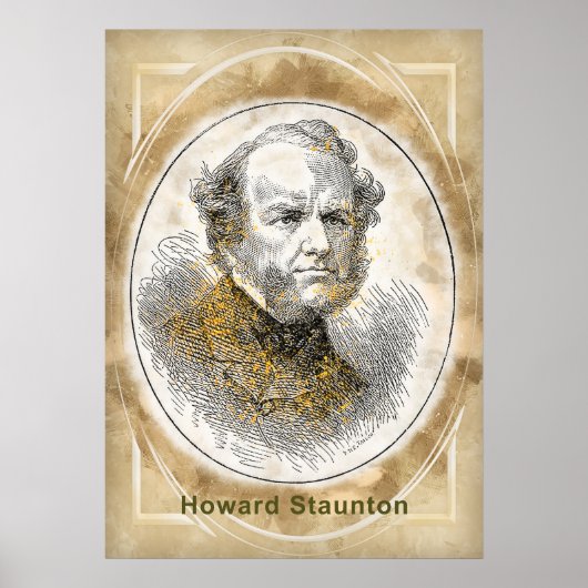 Poster Howard Staunton (Devant)