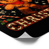 Poster Howdy Christmas Cowboy Gingerbread Design (Coin)