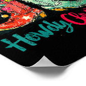 Poster Howdy Christmas Xmas Cowboy Boots Western Pajamas (Coin)