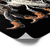 Poster Howdy Ghouls Skeleton Cowboy Western Rodeo Hallowe (Coin)