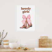 Poster Howdy girls (Cuisine)