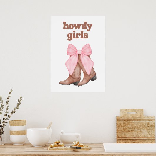 Poster Howdy girls (Cuisine)