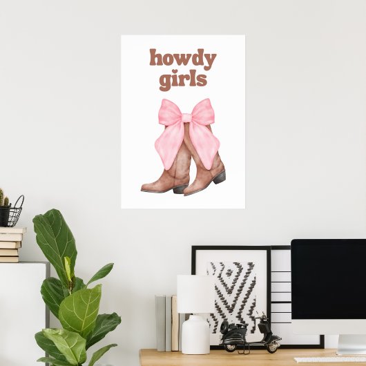 Poster Howdy girls (Bureau à domicile)