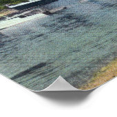 Poster Howe Sound Vue du vapeur Union à Bowen Island (Coin)