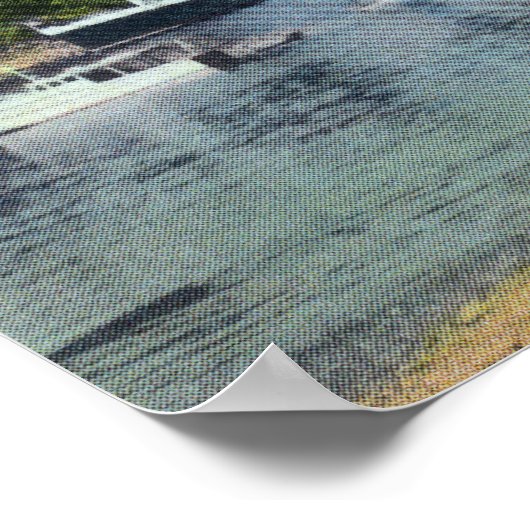 Poster Howe Sound Vue du vapeur Union à Bowen Island (Coin)