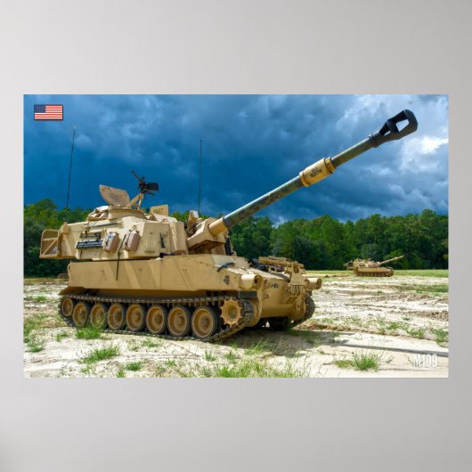 Poster HOWITZER AUTONOME - M109 Paladin (Devant)