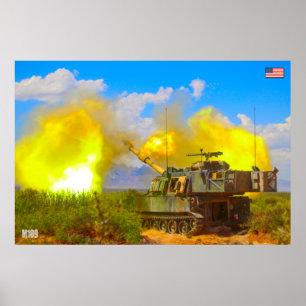Poster HOWITZER AUTONOME - M109 Paladin