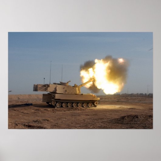 Poster Howitzer M109A6 (Devant)