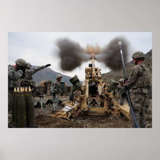 Poster Howitzer M777 (Devant)