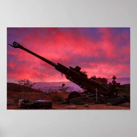 Poster Howitzer M777-A2 (Devant)