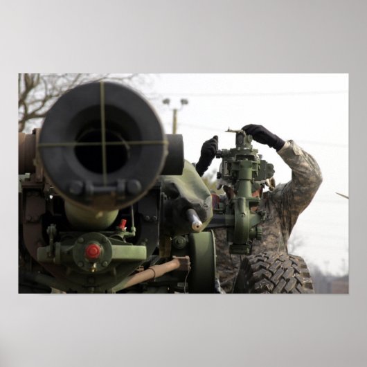 Poster Howitzer M-119A2 (Devant)